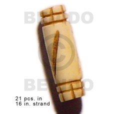 Natural bone tube groove