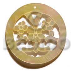 40mm round carved mop