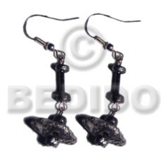 Dangling single row black coco Dangling single row black coco
