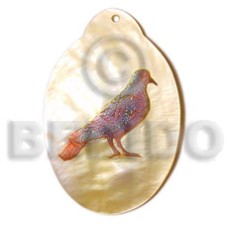 Oval mop 45mm handpainted