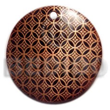 Round 40mm blacktab handpainted