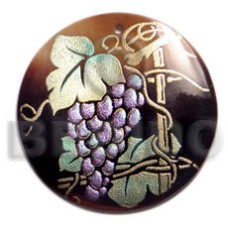 Round 40mm blacktab handpainted Round 40mm blacktab handpainted