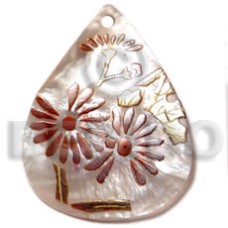 Teardrop 45mm hammershell handpainted