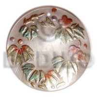 Round 40mm hammershell handpainted