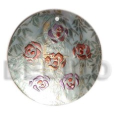 Round 40mm mint green hammershell Round 40mm mint green hammershell