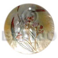 Round 40mm mop handpainted