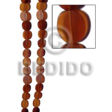 Golden horn amber flat oval Golden horn amber flat oval