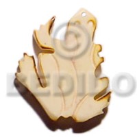 40mm frog natural white bone