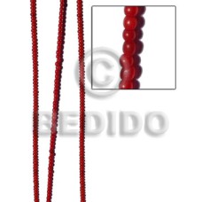 Red horn round beads 4mm Red horn round beads 4mm