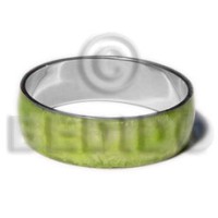 Laminated neon green capiz