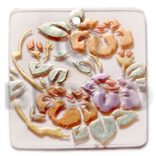 40mm square clear white resin 40mm square clear white resin