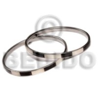 Laminated hammershell natural white black tab