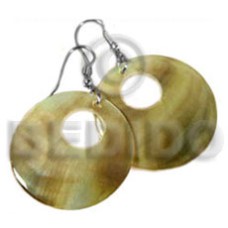 Round goldlip donut earrings 40mm Round goldlip donut earrings 40mm