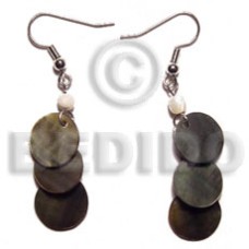 Dangling triple 10mm round blacklip