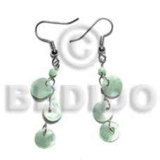 Dangling triple 10mm pastel green Dangling triple 10mm pastel green