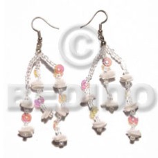 Dangling white rose multicolored Dangling white rose multicolored