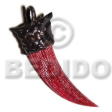 Textured bloody red 100mmx30mm natural