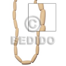 Natural white wood capsule 10mmx27mm