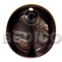 40mm round horn natural