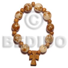 Buri seeds wood beads rosary bracelet Buri seeds wood beads rosary bracelet