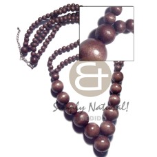 2 rows 8mm round wood