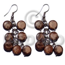 Dangling 10mm natural brown coco Dangling 10mm natural brown coco