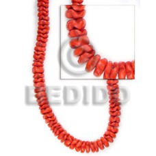 10mm coco flower beads red
