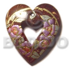 Heart 50mm coco handpainted