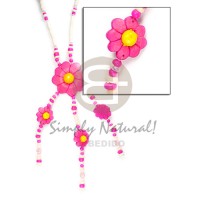 3-tassel triple coco flower pendant