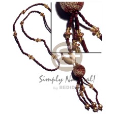 2-3mm coco heishe in reddish