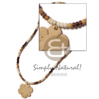 2-3mm natural brown bleach tiger coco pokalet.