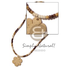 2-3mm natural brown bleach tiger coco pokalet.