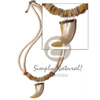 2 rows coco heishe bleached