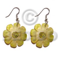 Dangling 30mm flower hammershell in