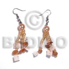 Dangling floating white rose pink rose