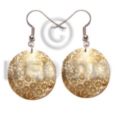 35mm round hammershell gold