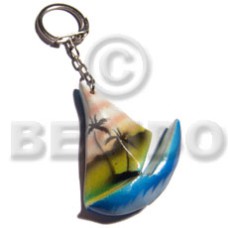 57mmx50mm colorful sailboat keychain 57mmx50mm colorful sailboat keychain