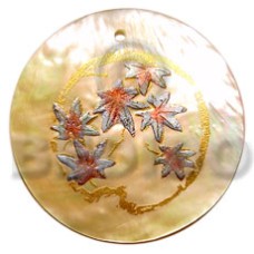 Round 40mm mop handpainted