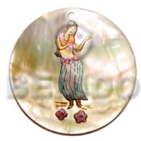 Round 40mm mop handpainted