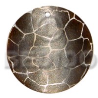 Round 40mm hammershell handpainted