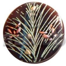 Round 40mm blacktab handpainted