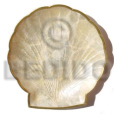 Capiz clam shaped plate 6x6 Capiz clam shaped plate 6x6