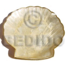 Capiz clam shaped plate 8x8 Capiz clam shaped plate 8x8
