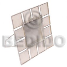 Natural white picture frame capiz Natural white picture frame capiz