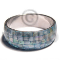 Aqua blue kabibe shell