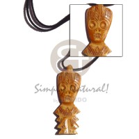 Leather thong horn tribal