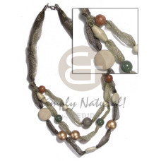 Asstd. wood beads in multi