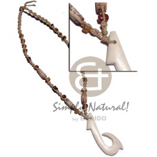 60mmx25mm carabao white bone hook 60mmx25mm carabao white bone hook