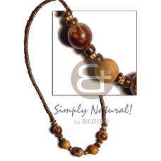 2-3mm coco natural brown pokalet heishe