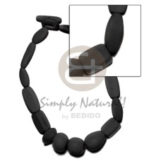 Natural wood beads dyed in Natural wood beads dyed in